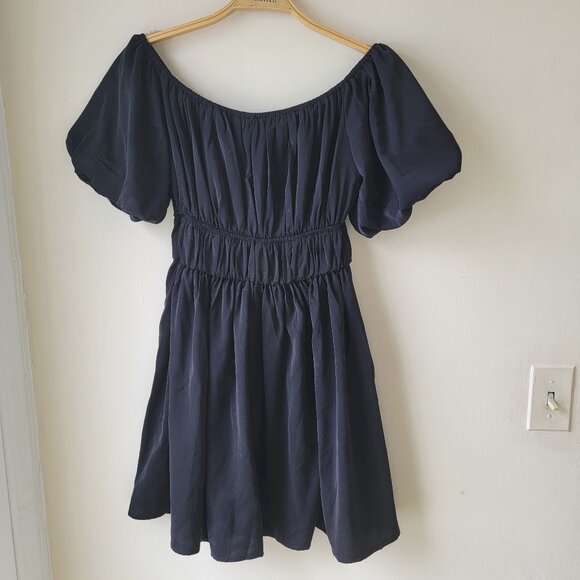 ❝ black off shoulder puffy black swan mini dress .❀ ݁ ˖ ❞ - Picture 7 of 9